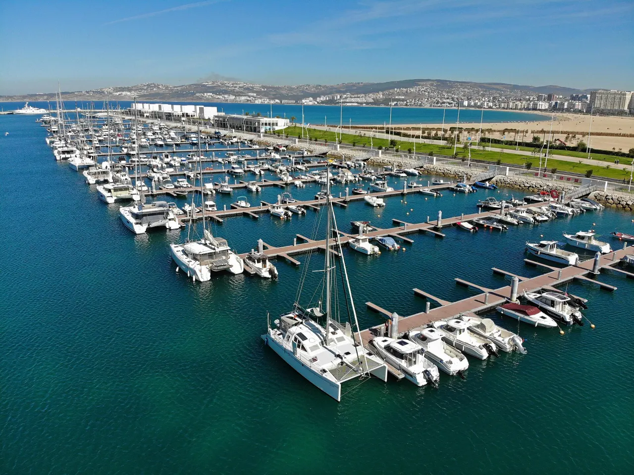 Marina de Tanger vue du ciel